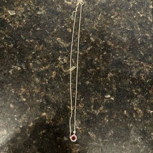 Gabriel & Co Sterling Silver Garnet Pendant